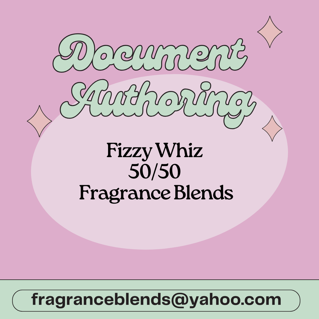 Fizzy Whiz - 50/50 Fragrance Blends (SDS, CLP, Allergen Dec and IFRA)