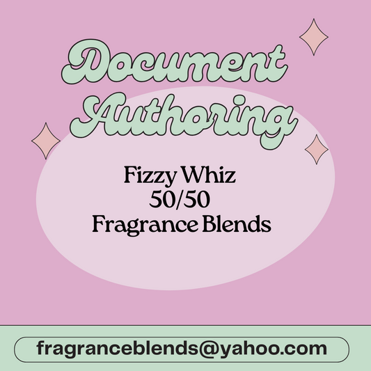 Fizzy Whiz - 50/50 Fragrance Blends (SDS, CLP, Allergen Dec and IFRA)