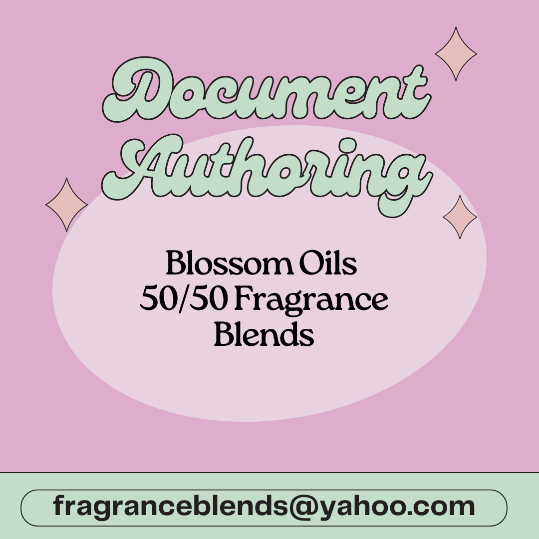 Blossom Oils Ltd - 50/50 Fragrance Blends (SDS, CLP, Allergen Dec and IFRA)